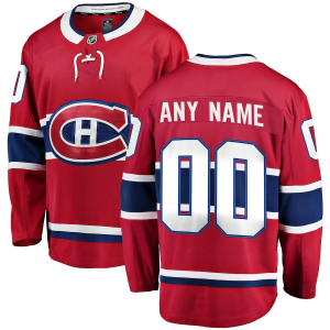 Montreal Canadiens Trikot Fanatics Branded Rot Breakaway Benutzerdefinierte